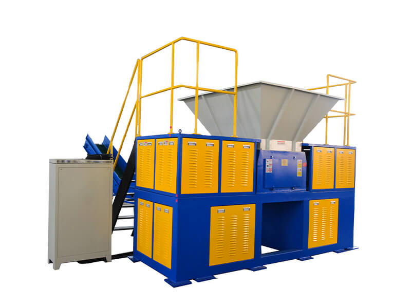 Multifunctional Shredder Double Shaft Block/Film/Barrel Shredding Machine