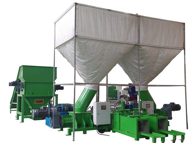 Styrofoam Compactor Production Line With Hydraulic